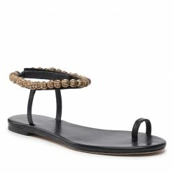 Sandals TORY BURCH - Capri Beaded Ankle Sandal 134975 Perfect Black 006