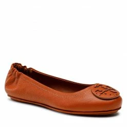 Flats TORY BURCH - Minnie Travel Ballet 137776 Bourbon Miele 200