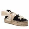 Espadrilles TORY BURCH - Woven Double Espadrille 140308 Black/Natural 015 -Carinii Sales 01 0000301076421 ks