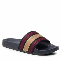 Slides TOMMY HILFIGER - Webbing Signature Slide FW0FW06720 Desert Sky DW5