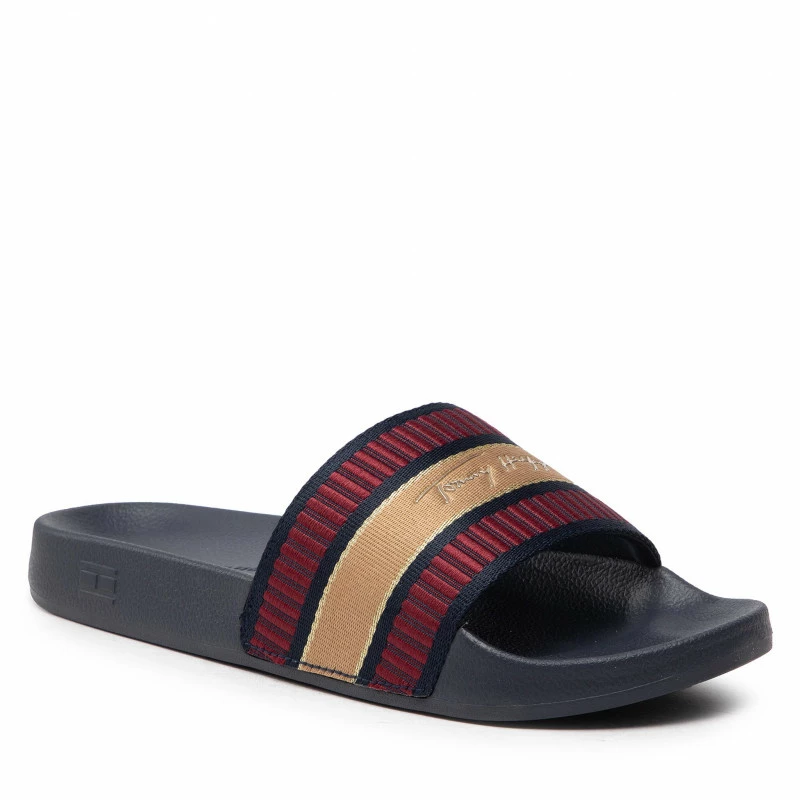 Slides TOMMY HILFIGER - Webbing Signature Slide FW0FW06720 Desert Sky DW5 3 Slides TOMMY HILFIGER - Webbing Signature Slide FW0FW06720 Desert Sky DW5