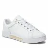 Trainers TOMMY HILFIGER - Embossed Monogram Sneaker FW0FW06735 White/Gold 0K6 1 Trainers TOMMY HILFIGER - Embossed Monogram Sneaker FW0FW06735 White/Gold 0K6 -Carinii Sales 01 0000301108658 pa