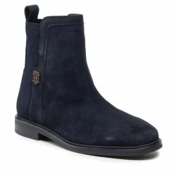 Ankle Boots TOMMY HILFIGER - Essentials Flat Boot FW0FW06740 Desert Sky DW5