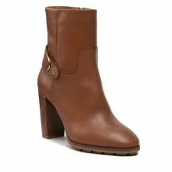 Ankle Boots TOMMY HILFIGER - Belt High Heel Boot FW0FW06768 Natural Cognac GTU