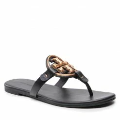 Flip Flops TORY BURCH - Metal Miller 136593 Perfect Black 006