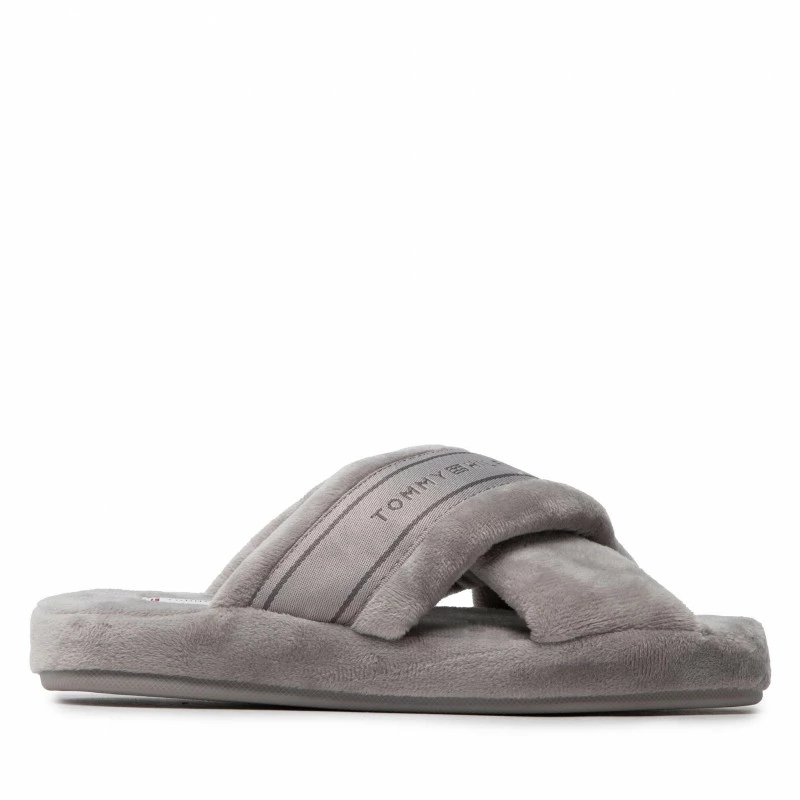 Slippers TOMMY HILFIGER - Comfy Home Slippers With Straps FW0FW06587 City Grey PKG 4 Slippers TOMMY HILFIGER - Comfy Home Slippers With Straps FW0FW06587 City Grey PKG - Image 2