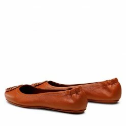 Flats TORY BURCH - Minnie Travel Ballet 137776 Bourbon Miele 200 -Carinii Sales 03 0000301076407 rz