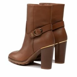 Ankle Boots TOMMY HILFIGER - Belt High Heel Boot FW0FW06768 Natural Cognac GTU -Carinii Sales 03 0000301110286 is