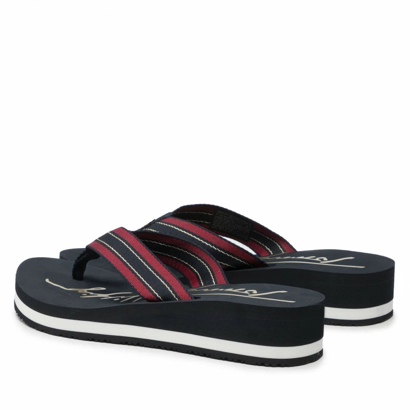 Flip Flops TOMMY HILFIGER - Mid Siganture Beach Sandal Wmn FW0FW06712 Desrt Sky DW5 5 Flip Flops TOMMY HILFIGER - Mid Siganture Beach Sandal Wmn FW0FW06712 Desrt Sky DW5 - Image 3