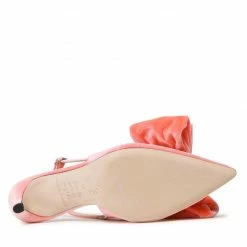 Sandals CUSTOMMADE - Alima Velvet 999620017 Mandarin Red 232 -Carinii Sales 04 0000301076803 rz