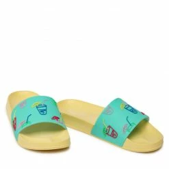 Slides HAPPY SOCKS - LND114-2000 Green -Carinii Sales 05 0000300280409 rz 1
