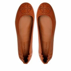 Flats TORY BURCH - Minnie Travel Ballet 137776 Bourbon Miele 200 -Carinii Sales 05 0000301076407 rz