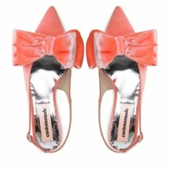Sandals CUSTOMMADE - Alima Velvet 999620017 Mandarin Red 232 -Carinii Sales 05 0000301076803 rz