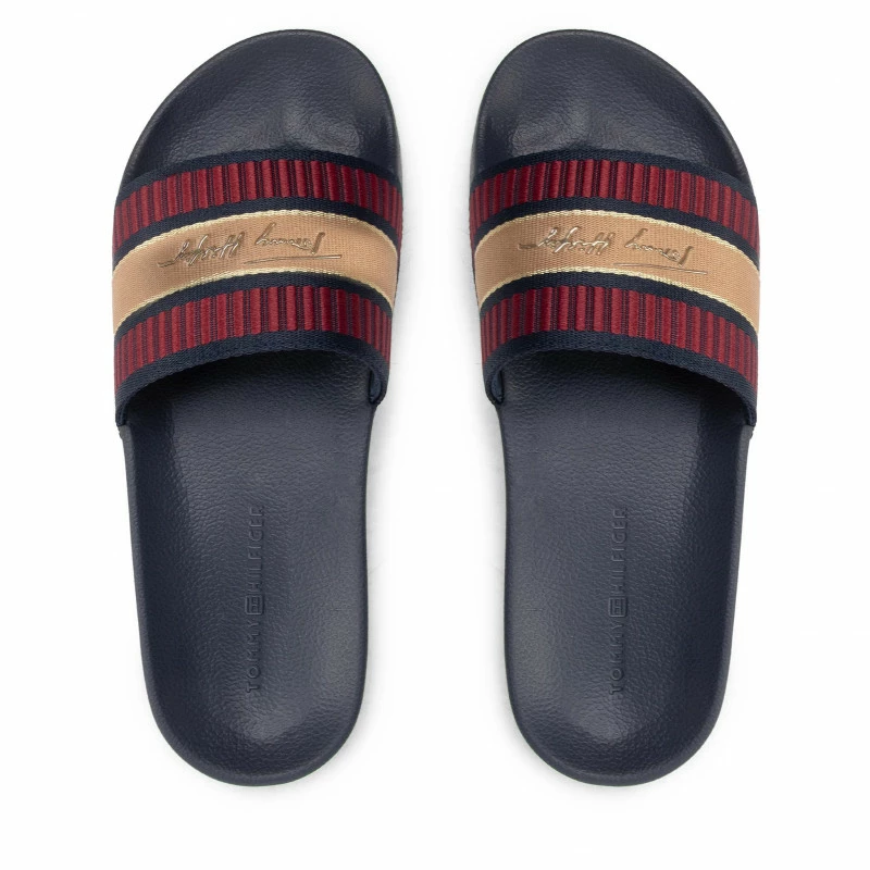 Slides TOMMY HILFIGER - Webbing Signature Slide FW0FW06720 Desert Sky DW5 7 Slides TOMMY HILFIGER - Webbing Signature Slide FW0FW06720 Desert Sky DW5 - Image 5