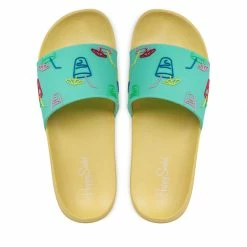 Slides HAPPY SOCKS - LND114-2000 Green -Carinii Sales 06 0000300280409 rz 1