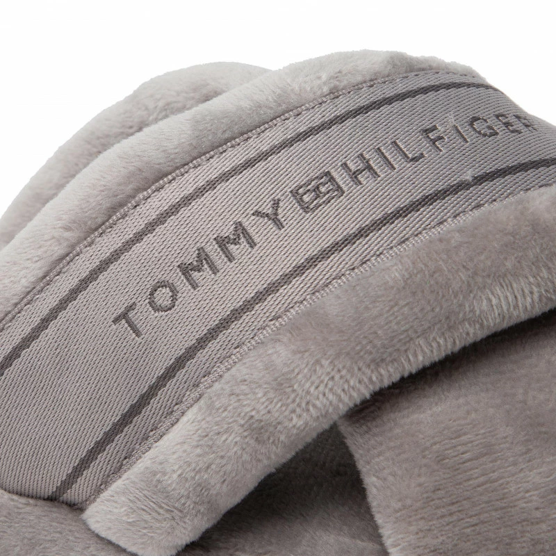 Slippers TOMMY HILFIGER - Comfy Home Slippers With Straps FW0FW06587 City Grey PKG 8 Slippers TOMMY HILFIGER - Comfy Home Slippers With Straps FW0FW06587 City Grey PKG - Image 6