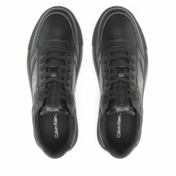Trainers CALVIN KLEIN JEANS - Chunky Cupsole Laceup Lth Mono YM0YM00550 Triple Black BDS -Carinii Sales 07 0000301043577 pa