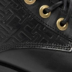 Ankle Boots TOMMY HILFIGER - Th Monogram Biker Boot FW0FW06817 Black BDS -Carinii Sales 07 0000301111368 plj