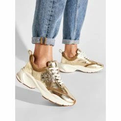 Trainers TORY BURCH - Good Luck Trainer 13526 Gold/Alce 700 -Carinii Sales 10 0000301076162 kp